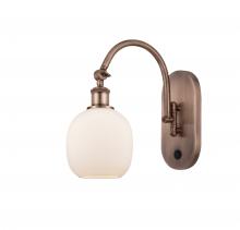Innovations Lighting 518-1W-AC-G101-LED - Belfast - 1 Light - 6 inch - Antique Copper - Adjustable Swing Arm