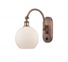 Innovations Lighting 518-1W-AC-G121-8-LED - Athens - 1 Light - 8 inch - Antique Copper - Adjustable Swing Arm