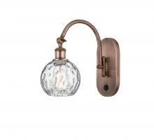 Innovations Lighting 518-1W-AC-G1215-6-LED - Athens Water Glass - 1 Light - 6 inch - Antique Copper - Adjustable Swing Arm