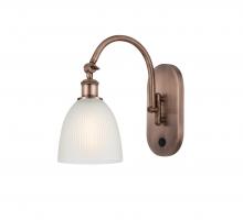 Innovations Lighting 518-1W-AC-G381-LED - Castile - 1 Light - 6 inch - Antique Copper - Adjustable Swing Arm