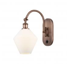 Innovations Lighting 518-1W-AC-G651-8-LED - Cindyrella - 1 Light - 8 inch - Antique Copper - Adjustable Swing Arm