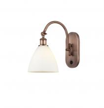 Innovations Lighting 518-1W-AC-GBD-751-LED - Bristol - 1 Light - 8 inch - Antique Copper - Adjustable Swing Arm