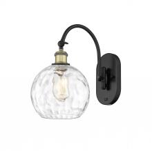 Innovations Lighting 518-1W-BAB-G1215-8-LED - Athens Water Glass - 1 Light - 8 inch - Black Antique Brass - Adjustable Swing Arm