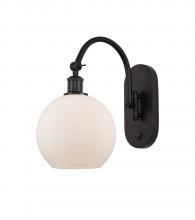Innovations Lighting 518-1W-OB-G121-8-LED - Athens - 1 Light - 8 inch - Oil Rubbed Bronze - Adjustable Swing Arm