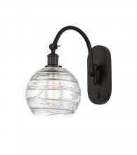 Innovations Lighting 518-1W-OB-G1213-8-LED - Athens Deco Swirl - 1 Light - 8 inch - Oil Rubbed Bronze - Adjustable Swing Arm