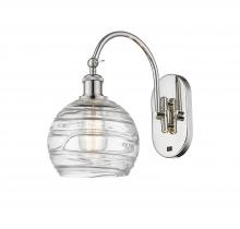 Innovations Lighting 518-1W-PN-G1213-8-LED - Athens Deco Swirl - 1 Light - 8 inch - Polished Nickel - Adjustable Swing Arm