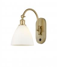 Innovations Lighting 518-1W-SG-GBD-751-LED - Bristol - 1 Light - 8 inch - Satin Gold - Adjustable Swing Arm