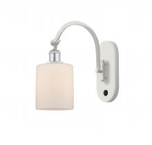 Innovations Lighting 518-1W-WPC-G111-LED - Cobbleskill - 1 Light - 5 inch - White Polished Chrome - Adjustable Swing Arm