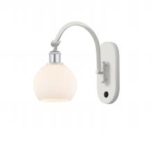 Innovations Lighting 518-1W-WPC-G121-6-LED - Athens - 1 Light - 6 inch - White Polished Chrome - Adjustable Swing Arm