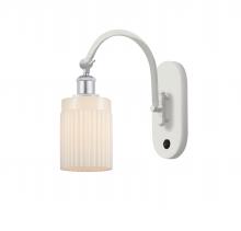 Innovations Lighting 518-1W-WPC-G341-LED - Hadley - 1 Light - 5 inch - White Polished Chrome - Adjustable Swing Arm