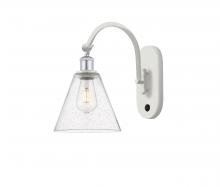 Innovations Lighting 518-1W-WPC-GBC-84-LED - Berkshire - 1 Light - 8 inch - White Polished Chrome - Adjustable Swing Arm