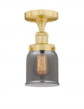 Innovations Lighting 616-1F-SG-G53 - Bell - 1 Light - 5 inch - Satin Gold - Semi-Flush Mount