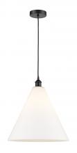 Innovations Lighting 616-1P-BK-GBC-161-LED - Berkshire - 1 Light - 16 inch - Matte Black - Cord hung - Pendant