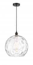 Innovations Lighting 616-1P-OB-G1215-14-LED - Athens Water Glass - 1 Light - 13 inch - Oil Rubbed Bronze - Cord hung - Pendant