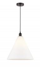 Innovations Lighting 616-1P-OB-GBC-161-LED - Berkshire - 1 Light - 16 inch - Oil Rubbed Bronze - Cord hung - Pendant
