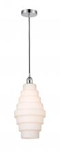 Innovations Lighting 616-1P-PC-G671-8-LED - Cascade - 1 Light - 8 inch - Polished Chrome - Cord hung - Mini Pendant