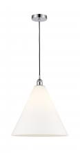 Innovations Lighting 616-1P-PC-GBC-161-LED - Berkshire - 1 Light - 16 inch - Polished Chrome - Cord hung - Pendant