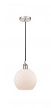 Innovations Lighting 616-1P-PN-G121-8-LED - Athens - 1 Light - 8 inch - Polished Nickel - Cord hung - Mini Pendant