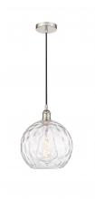 Innovations Lighting 616-1P-PN-G1215-10-LED - Athens Water Glass - 1 Light - 10 inch - Polished Nickel - Cord hung - Mini Pendant