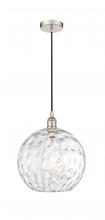 Innovations Lighting 616-1P-PN-G1215-12-LED - Athens Water Glass - 1 Light - 12 inch - Polished Nickel - Cord hung - Mini Pendant