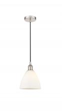 Innovations Lighting 616-1P-PN-GBD-751-LED - Bristol - 1 Light - 8 inch - Polished Nickel - Cord hung - Mini Pendant