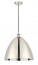 Innovations Lighting 616-1P-PN-MBD-16-PN-LED - Bristol - 1 Light - 16 inch - Polished Nickel - Cord hung - Mini Pendant