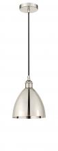 Innovations Lighting 616-1P-PN-MBD-75-PN-LED - Bristol - 1 Light - 8 inch - Polished Nickel - Cord hung - Mini Pendant