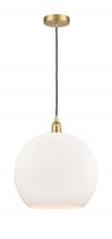 Innovations Lighting 616-1P-SG-G121-14-LED - Athens - 1 Light - 14 inch - Satin Gold - Cord hung - Pendant
