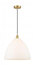 Innovations Lighting 616-1P-SG-GBD-161-LED - Bristol - 1 Light - 16 inch - Satin Gold - Cord hung - Pendant