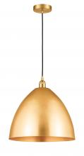 Innovations Lighting 616-1P-SG-MBD-16-SG-LED - Bristol - 1 Light - 16 inch - Satin Gold - Cord hung - Mini Pendant