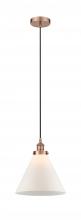 Innovations Lighting 616-1PH-AC-G41-L-LED - Cone - 1 Light - 12 inch - Antique Copper - Cord hung - Mini Pendant