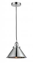 Innovations Lighting 616-1PH-PC-M10-PC-LED - Briarcliff - 1 Light - 10 inch - Polished Chrome - Cord hung - Mini Pendant