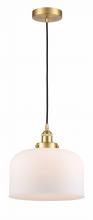 Innovations Lighting 616-1PH-SG-G71-L-LED - Bell - 1 Light - 12 inch - Satin Gold - Cord hung - Mini Pendant