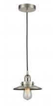 Innovations Lighting 616-1PH-SN-M2-LED - Edison - 1 Light - 8 inch - Brushed Satin Nickel - Cord hung - Mini Pendant