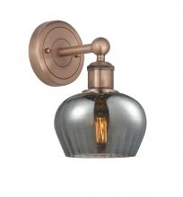 Innovations Lighting 616-1W-AC-G93 - Fenton - 1 Light - 7 inch - Antique Copper - Sconce
