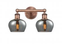 Innovations Lighting 616-2W-AC-G93 - Fenton - 2 Light - 16 inch - Antique Copper - Bath Vanity Light