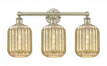 Innovations Lighting 616-3W-AB-G460-7ME - Preston Cylinder - 3 Light - 25 inch - Antique Brass - Bath Vanity Light