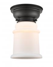 Innovations Lighting 623-1F-BK-G181-LED - Canton - 1 Light - 6 inch - Matte Black - Flush Mount