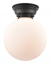 Innovations Lighting 623-1F-BK-G201-10-LED - Beacon - 1 Light - 10 inch - Matte Black - Flush Mount