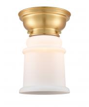 Innovations Lighting 623-1F-SG-G181-LED - Canton - 1 Light - 6 inch - Satin Gold - Flush Mount