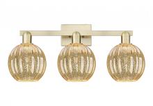 Innovations Lighting 716-3W-AB-G458-7ME - Preston - 3 Light - 26 inch - Antique Brass - Bath Vanity Light