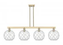 Innovations Lighting 716-4I-CB-G122-10RW - Farmhouse Rope - 4 Light - 53 inch - Champagne Bronze - Stem hung - Island Light