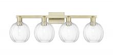Innovations Lighting 716-4W-AB-G458-7CL - Preston - 4 Light - 36 inch - Antique Brass - Bath Vanity Light