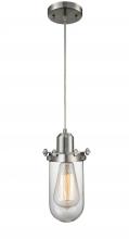 Innovations Lighting 900-1P-SN-CE231-SN-CL-LED - Centri - 1 Light - 5 inch - Brushed Satin Nickel - Cord hung - Mini Pendant