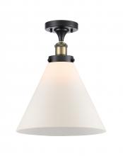 Innovations Lighting 916-1C-BAB-G41-L-LED - Cone - 1 Light - 12 inch - Black Antique Brass - Semi-Flush Mount
