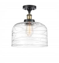 Innovations Lighting 916-1C-BAB-G713-L-LED - Bell - 1 Light - 12 inch - Black Antique Brass - Semi-Flush Mount
