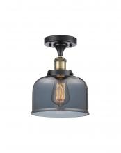 Innovations Lighting 916-1C-BAB-G73-LED - Bell - 1 Light - 8 inch - Black Antique Brass - Semi-Flush Mount