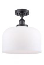 Innovations Lighting 916-1C-BK-G71-L-LED - Bell - 1 Light - 12 inch - Matte Black - Semi-Flush Mount
