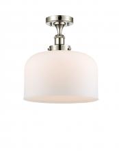 Innovations Lighting 916-1C-PN-G71-L-LED - Bell - 1 Light - 12 inch - Polished Nickel - Semi-Flush Mount