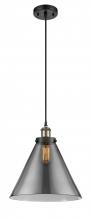 Innovations Lighting 916-1P-BAB-G43-L - Cone - 1 Light - 12 inch - Black Antique Brass - Cord hung - Mini Pendant